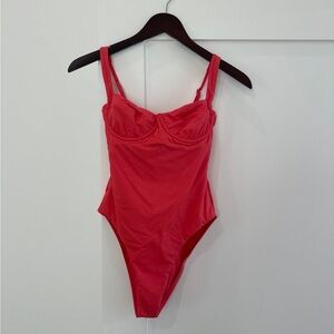 Monday swimwear strawberry pink One-Piece Swimsuit